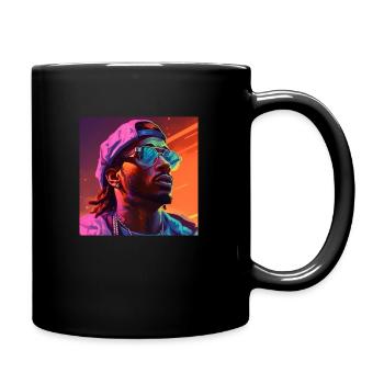 JustWeed420 Zukünftiger Rapper sagt nein, ultrarea - Tasse einfarbig - Schwarz - Rechts
