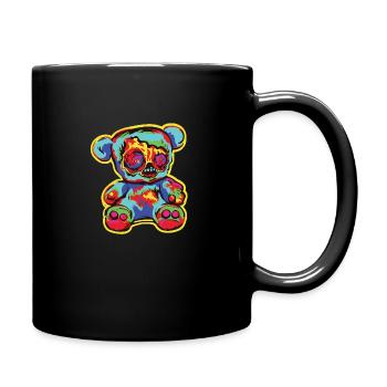 Horror Scary Bear Halloween Shadow Dancer - Full Colour Mug - black - Right
