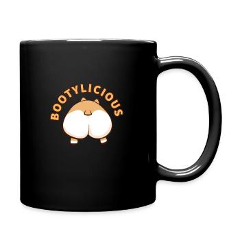 Beute - Tasse einfarbig - Schwarz - Rechts