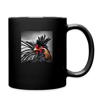 Rooster - Full Colour Mug - black - Right