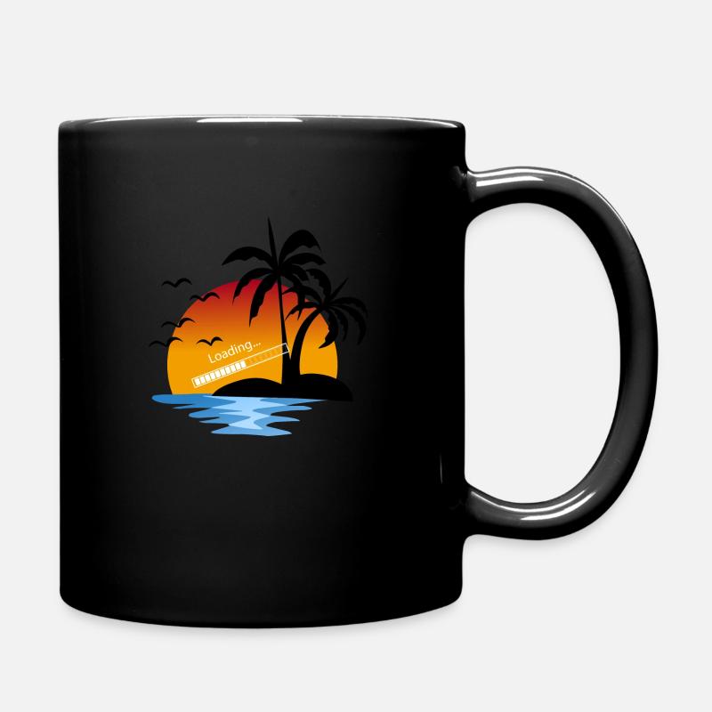 loading urlaub hawaii insel - Tasse einfarbig - Schwarz