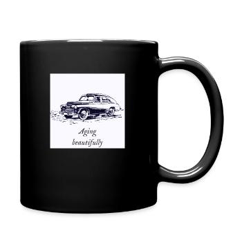Aging Beautifully - Full Colour Mug - black - Right