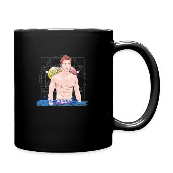 Unverwundbar - Tasse einfarbig - Schwarz - Rechts