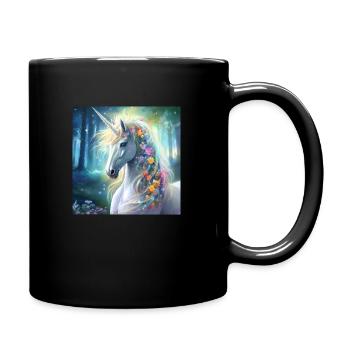 THE UNICORN FAIRY PORTRAIT - Full Colour Mug - black - Right