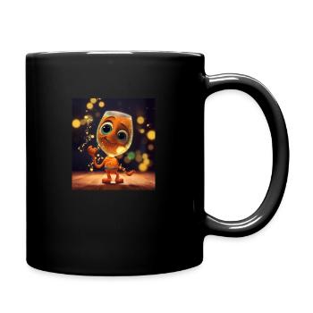 Crazy Glas - Tasse einfarbig - Schwarz - Rechts