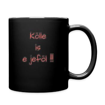 20230525 Kölle e jeföl - Tasse einfarbig - Schwarz - Rechts