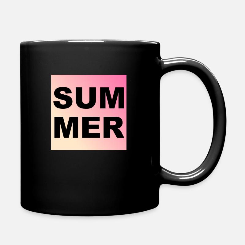 summer - Tasse einfarbig - Schwarz