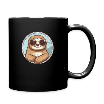 Sloth, sluggishness, sluggishness, sluggishness, laziness - Full Colour Mug - black - Right