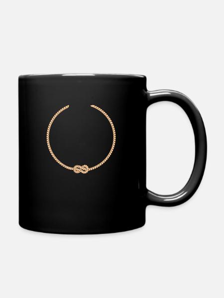 Cord with 1 knot - Full Colour Mug - black