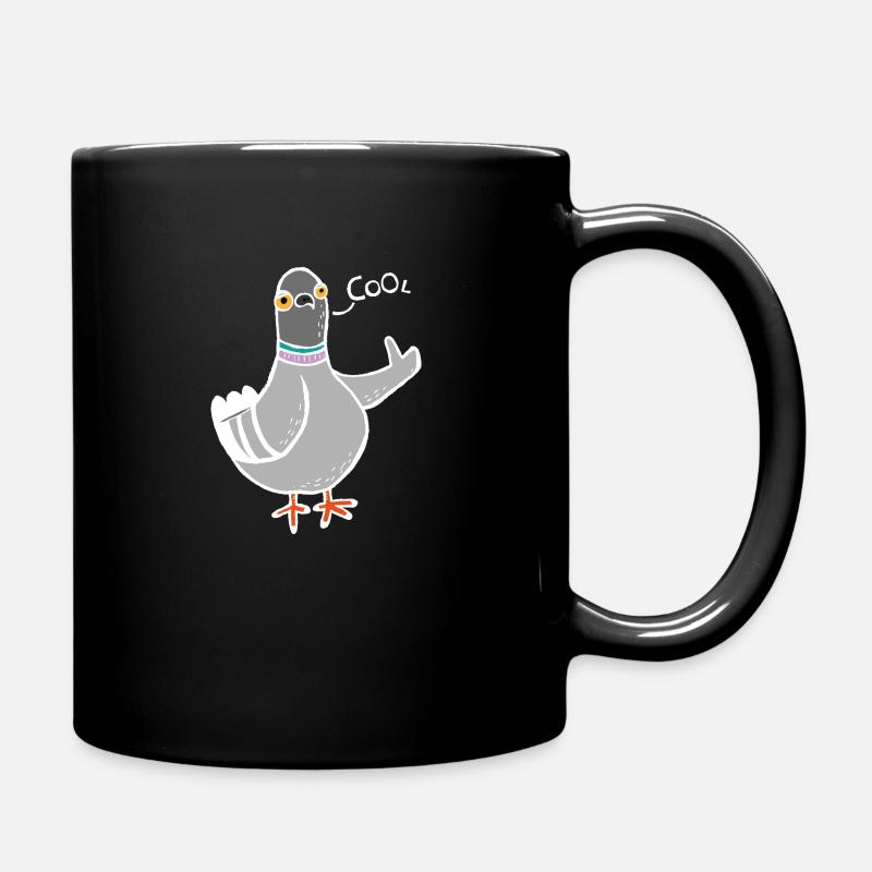 Coo / Cool Pigeon (Blanc) - Mug uni - noir