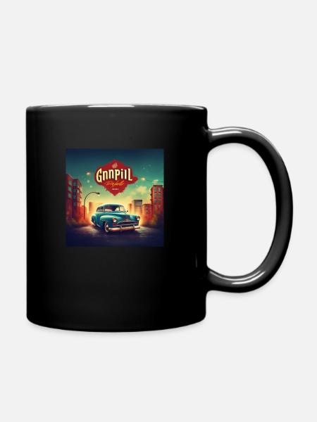 Car 1 - Tasse einfarbig - Schwarz