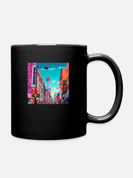 Berlin 1 - Tasse einfarbig - Schwarz