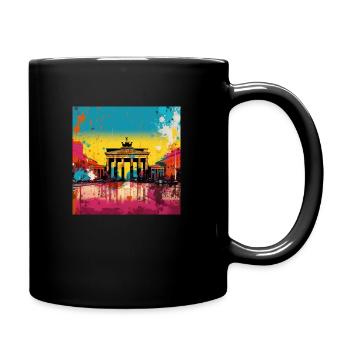 Berlin 5 - Tasse einfarbig - Schwarz - Rechts
