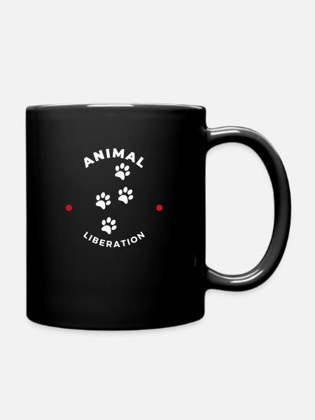 Animal Liberation - Tasse einfarbig - Schwarz
