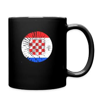 Drapeau national croate emblème Croatie Hrvatska hrv - Mug uni - noir - Droite