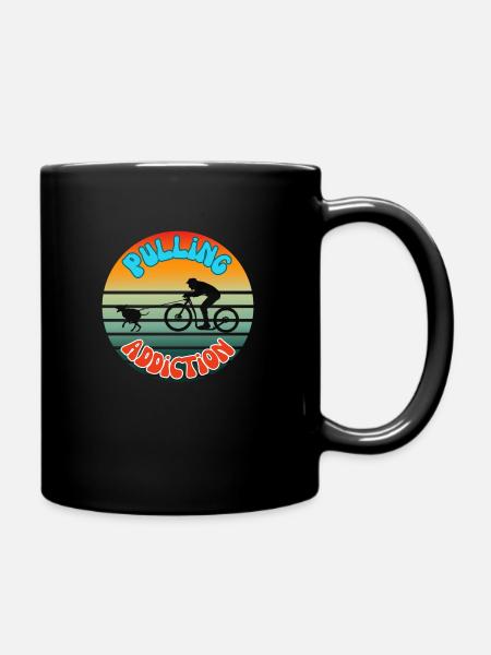 Scooter-Pulling-Sucht - Tasse einfarbig - Schwarz