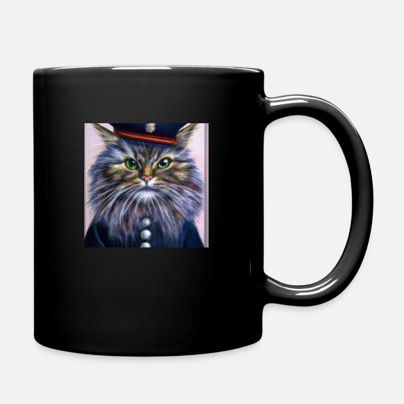 Sarah die skeptische Siamese - Tasse einfarbig - Schwarz