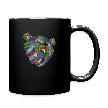 illustration ours couleur - Mug uni - noir - Droite