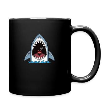 Help me - Tasse einfarbig - Schwarz - Rechts