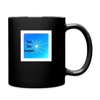 Sei Du Selbst - Tasse einfarbig - Schwarz - Rechts