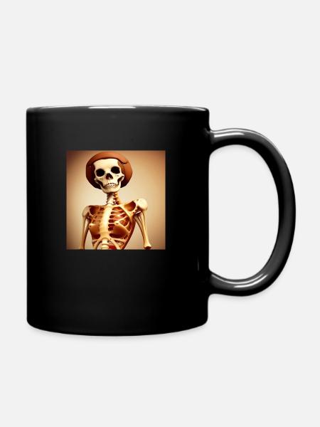 Honig Skelett 2 - Tasse einfarbig - Schwarz