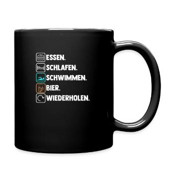Schullehrerin Lehrerin - Tasse einfarbig - Schwarz - Rechts