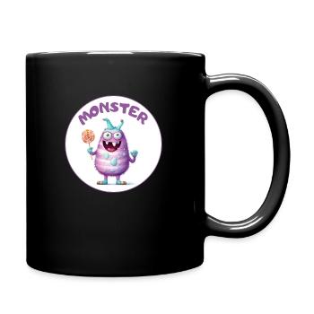 Monster - Tasse einfarbig - Schwarz - Rechts