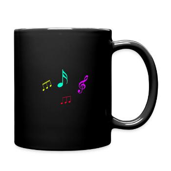 Musik - Tasse einfarbig - Schwarz - Rechts
