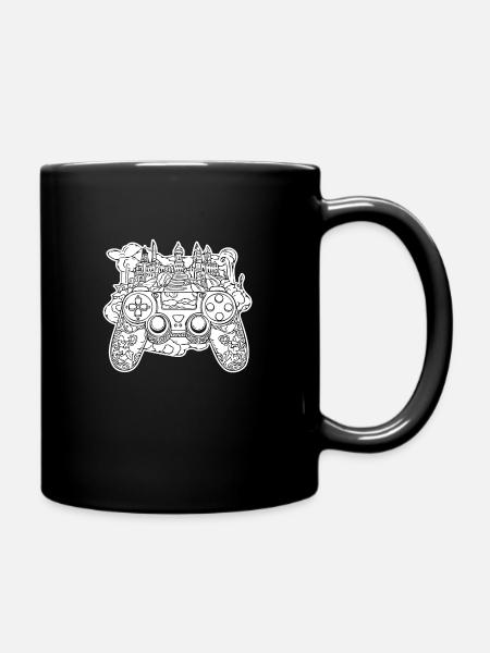 Controller Gaming Videospiele Gamepad - Tasse einfarbig - Schwarz