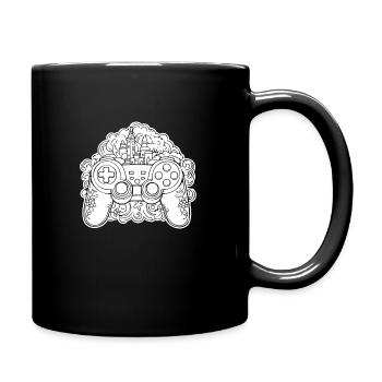Controller Gaming Video Games Gamepad - Full Colour Mug - black - Right