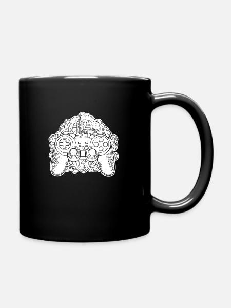 Controller Gaming Videospiele Gamepad - Tasse einfarbig - Schwarz