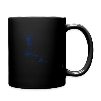 Chimpanzee and water - Full Colour Mug - black - Right