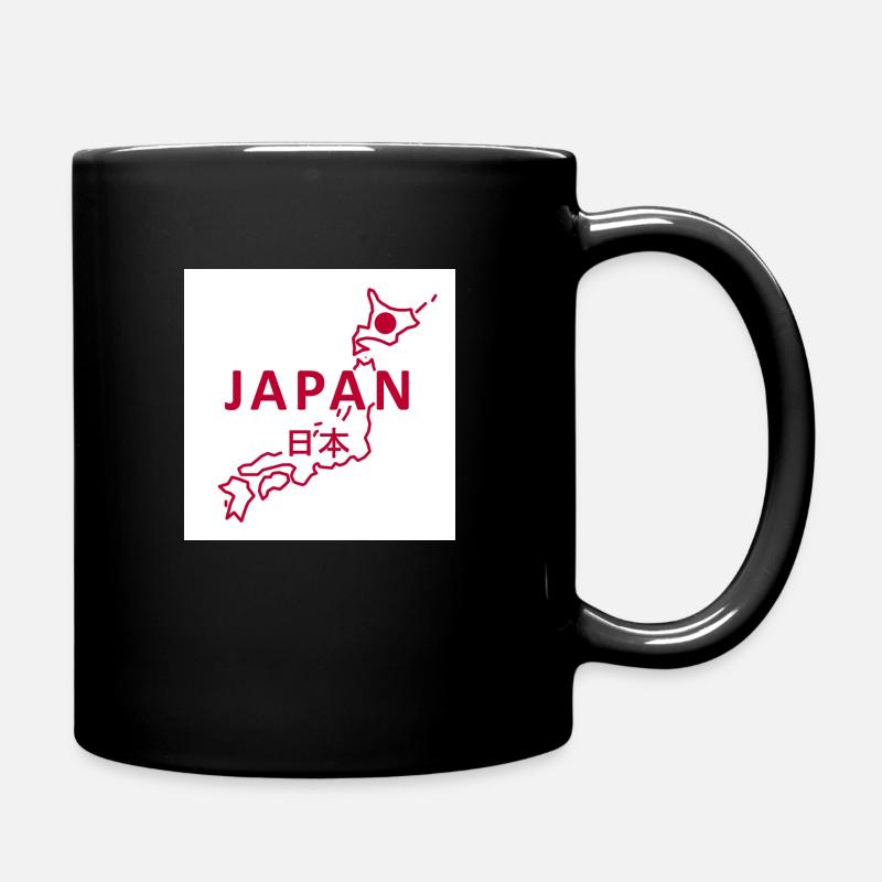 Carte du Japon - Mug uni - noir