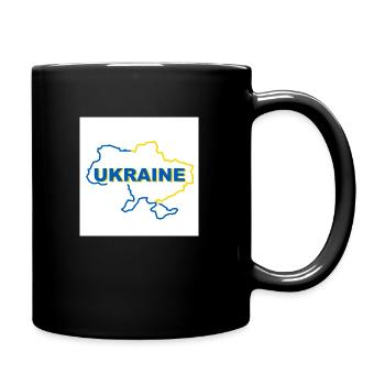 Map of Ukraine - Full Colour Mug - black - Right