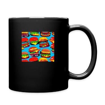I love burgers - Full Colour Mug - black - Right