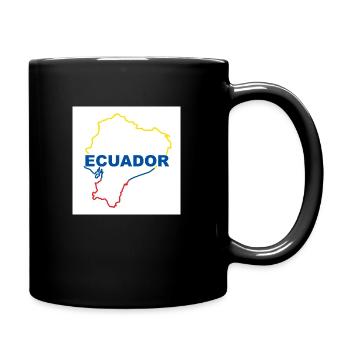 Map of Ecuador - Full Colour Mug - black - Right