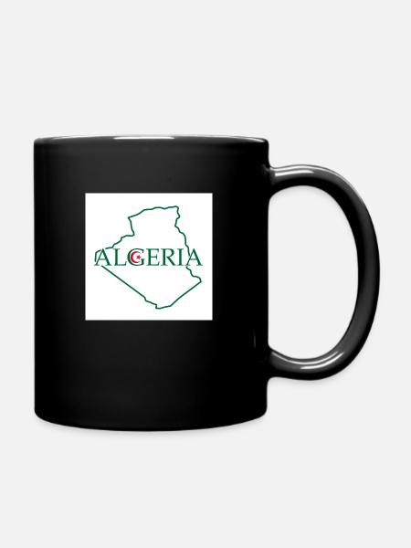 Carte de l’Algérie - Mug uni - noir