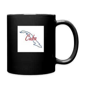 Carte de Cuba - Mug uni - noir - Droite