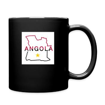 Carte de l’Angola - Mug uni - noir - Droite