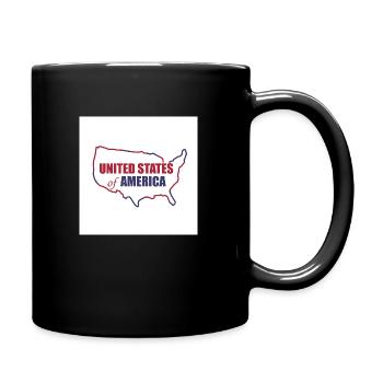 Map of United States - Full Colour Mug - black - Right