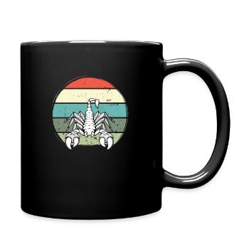 Scorpio Zodiac Vitange Skorpion Tierkreis - Tasse einfarbig - Schwarz - Rechts