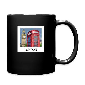 Big Ben of London - Full Colour Mug - black - Right