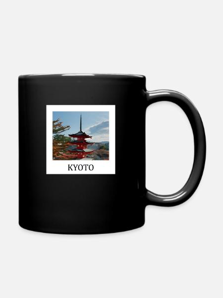 Kyoto - Tasse einfarbig - Schwarz