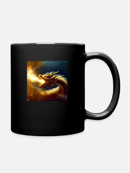 DRAGON - Mug uni - noir