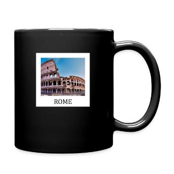 Rom - Tasse einfarbig - Schwarz - Rechts