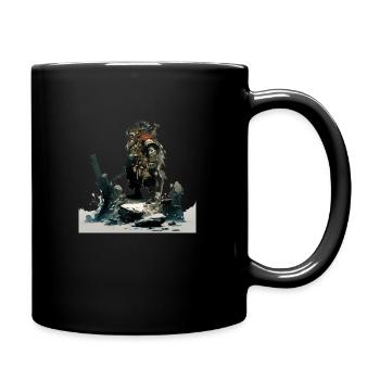 Dwarf Warrior - Full Colour Mug - black - Right