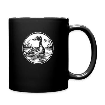 Duck Birds Ducks - Full Colour Mug - black - Right