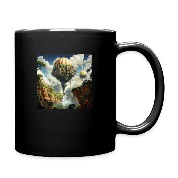 Fantastic dream worlds - Full Colour Mug - black - Right