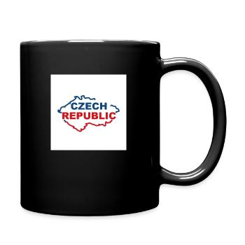 Carte de la République tchèque - Mug uni - noir - Droite