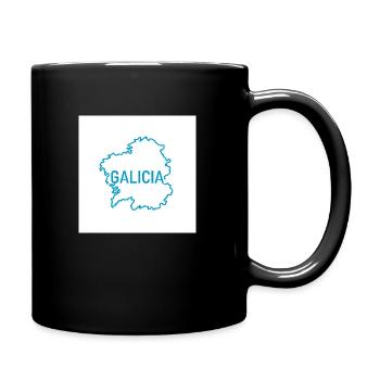 Carte de la Galice - Mug uni - noir - Droite